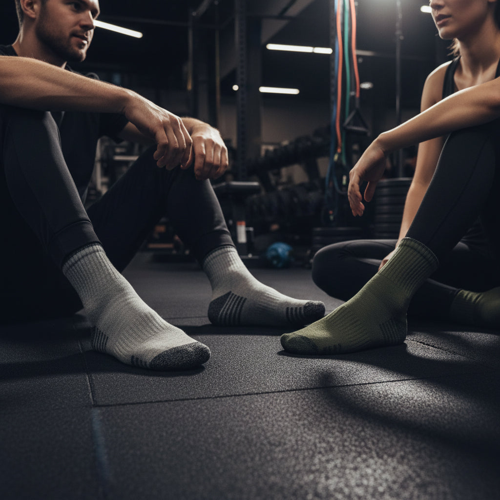 Penye Pamuklu Taban Altı Havlulu Spor Çorabı 3502