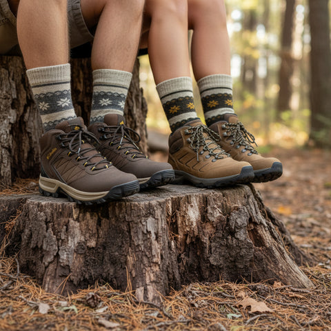 Alpaka Yünlü Çizgili Termal Kışlık Çorap 3097