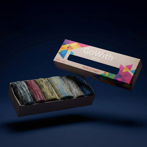 Penye Pamuklu Renkli Erkek Çorabı 6017