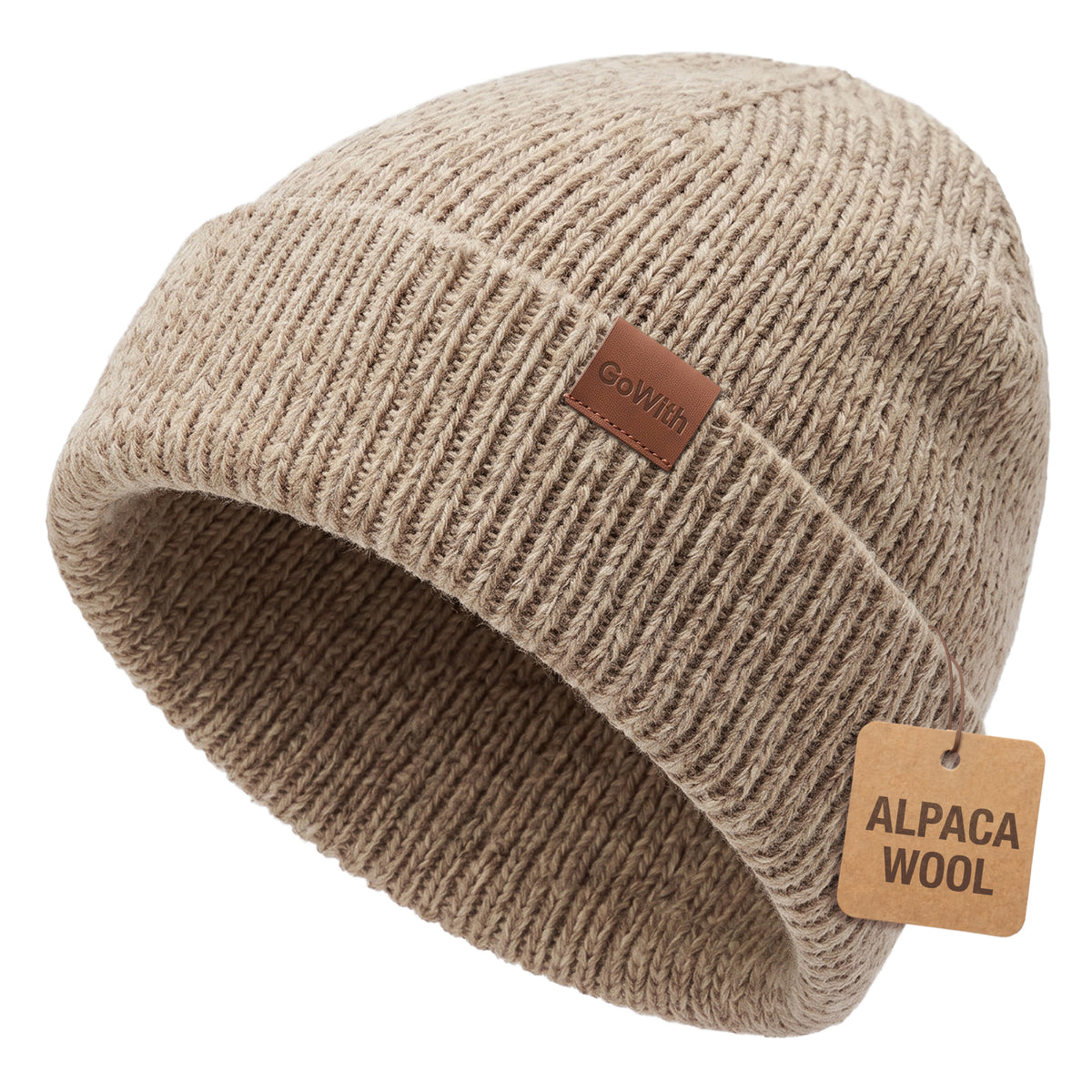 GoWith Unisex Alpaka Yünlü Katlamalı Düz Bere