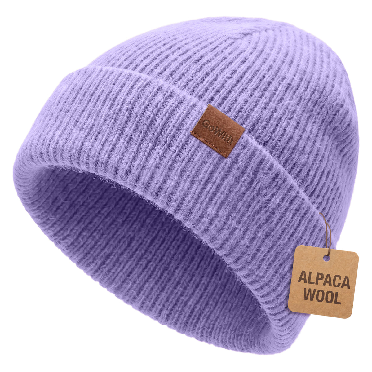 GoWith Unisex Alpaka Yünlü Katlamalı Düz Bere