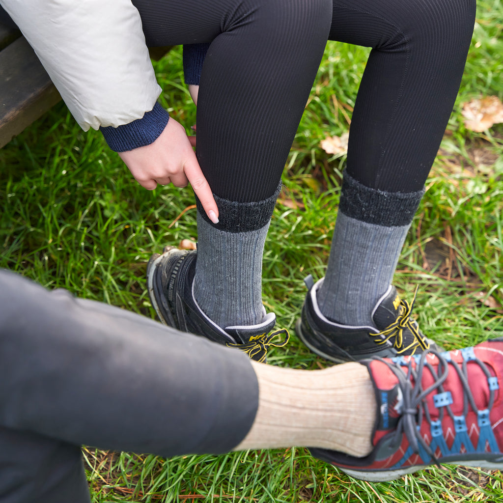 Alpaka Yünlü Topuk Burun Renkli Termal Kışlık Çorap 3096