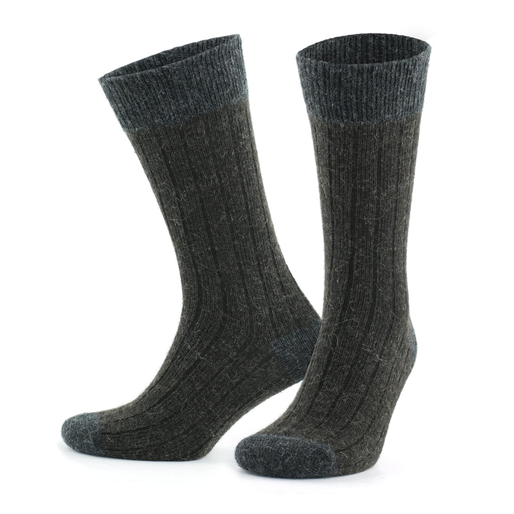 Alpaka Yünlü Topuk Burun Renkli Termal Kışlık Çorap 3096