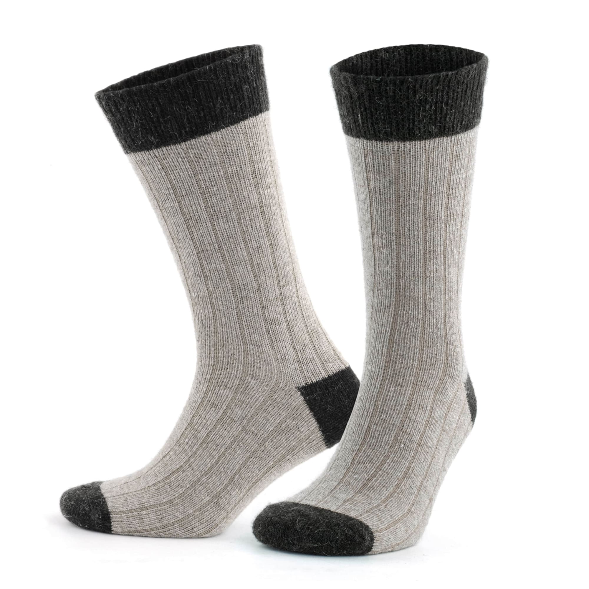 Alpaka Yünlü Topuk Burun Renkli Termal Kışlık Çorap 3096