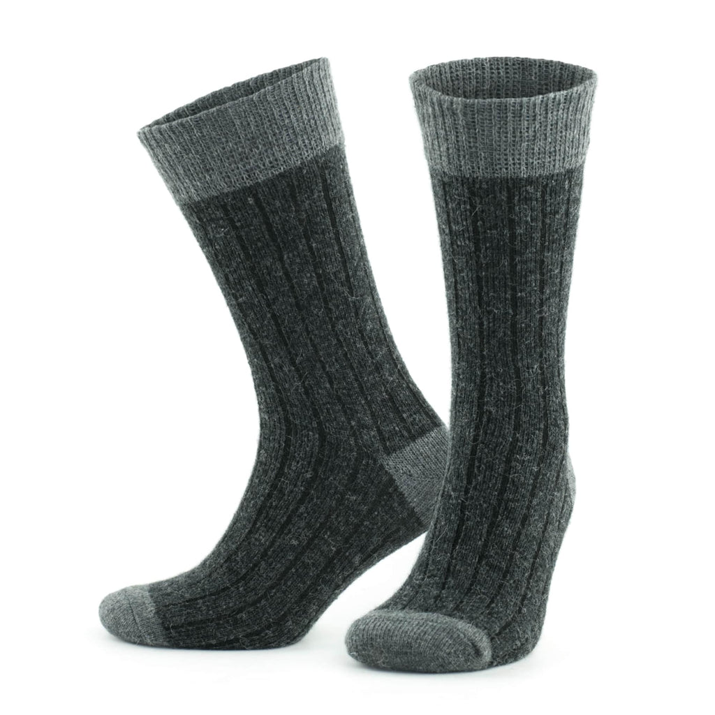 Alpaka Yünlü Topuk Burun Renkli Termal Kışlık Çorap 3096