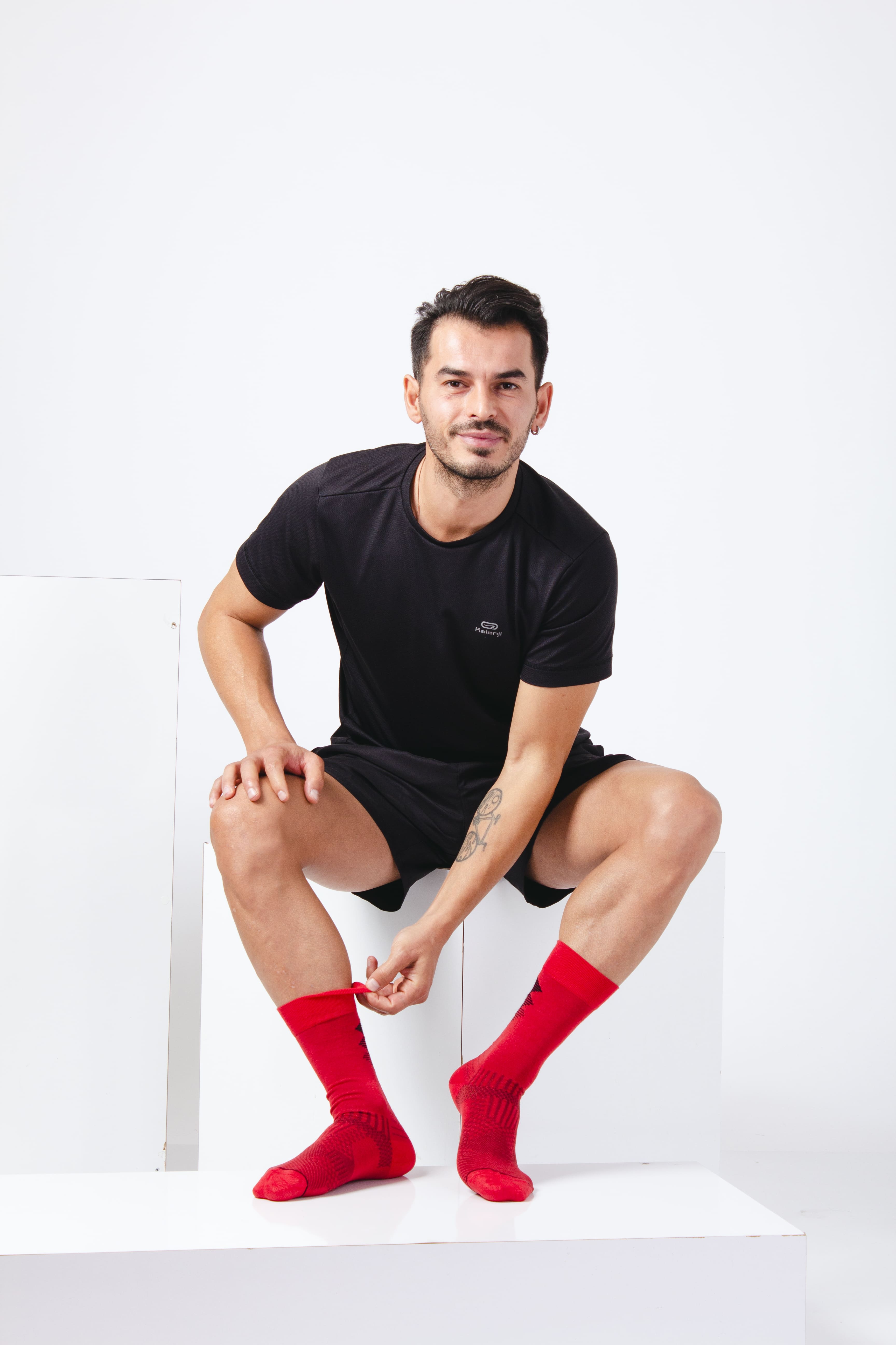 Bambu Çeyrek Boy Renkli Erkek Çorabı 3209