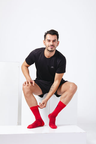 Bambu Çeyrek Boy Renkli Erkek Çorabı 3209