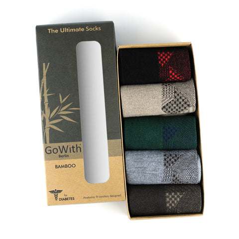 Bambu Dikişsiz Lastiksiz Diyabetik Çorap 3065