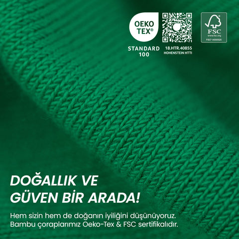 Bambu Klasik Erkek Kadın Çorap 3560