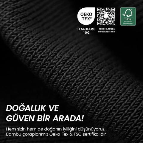 Bambu Klasik Erkek Kadın Çorap 3560