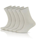 Pamuklu Ribana Örgü Dikişsiz Bio Çorap 3013