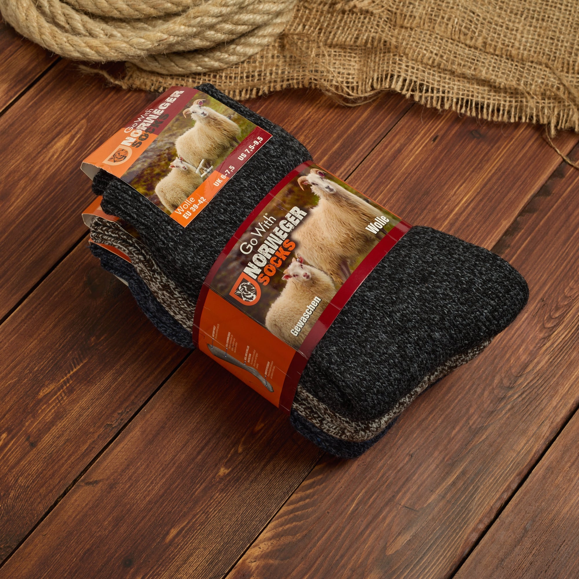 Yünlü Tam Havlulu Termal Erkek Çorabı 6038-6042