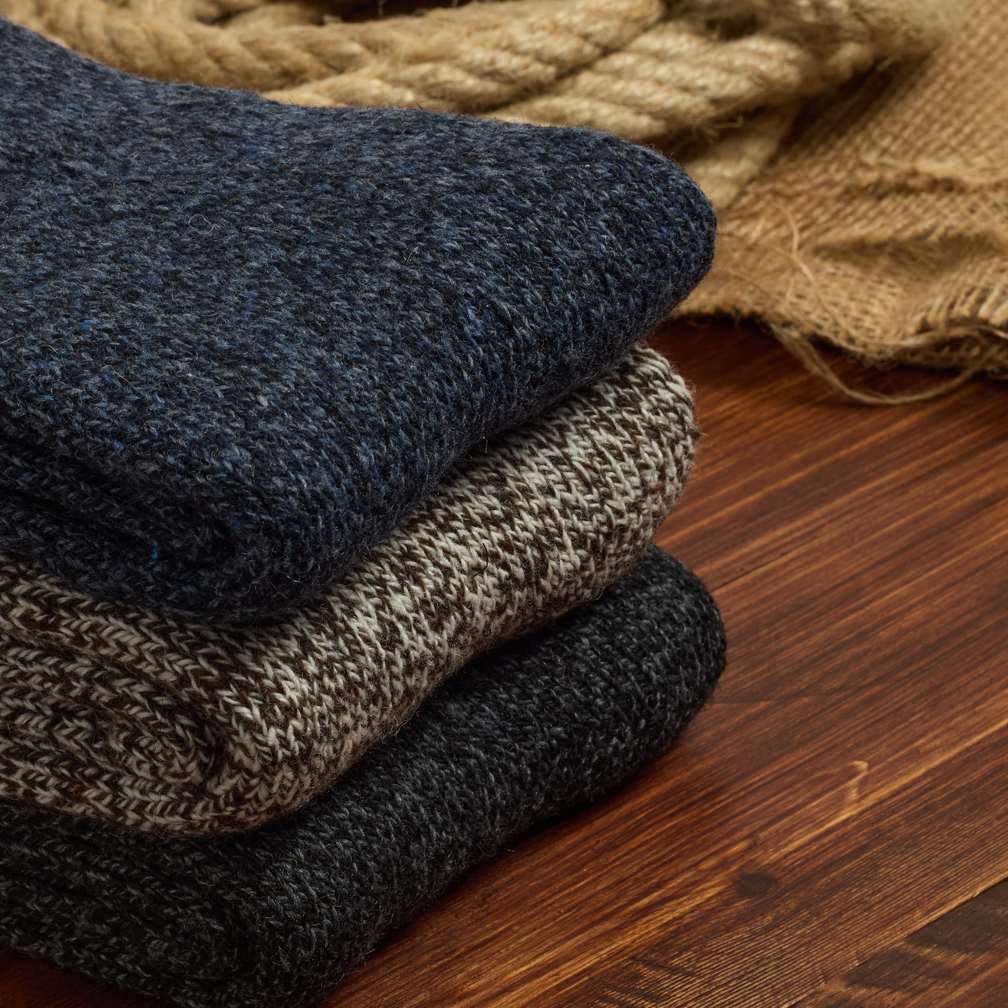 Yünlü Tam Havlulu Termal Erkek Çorabı 6038-6042